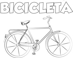 dibujo bicicleta pintar